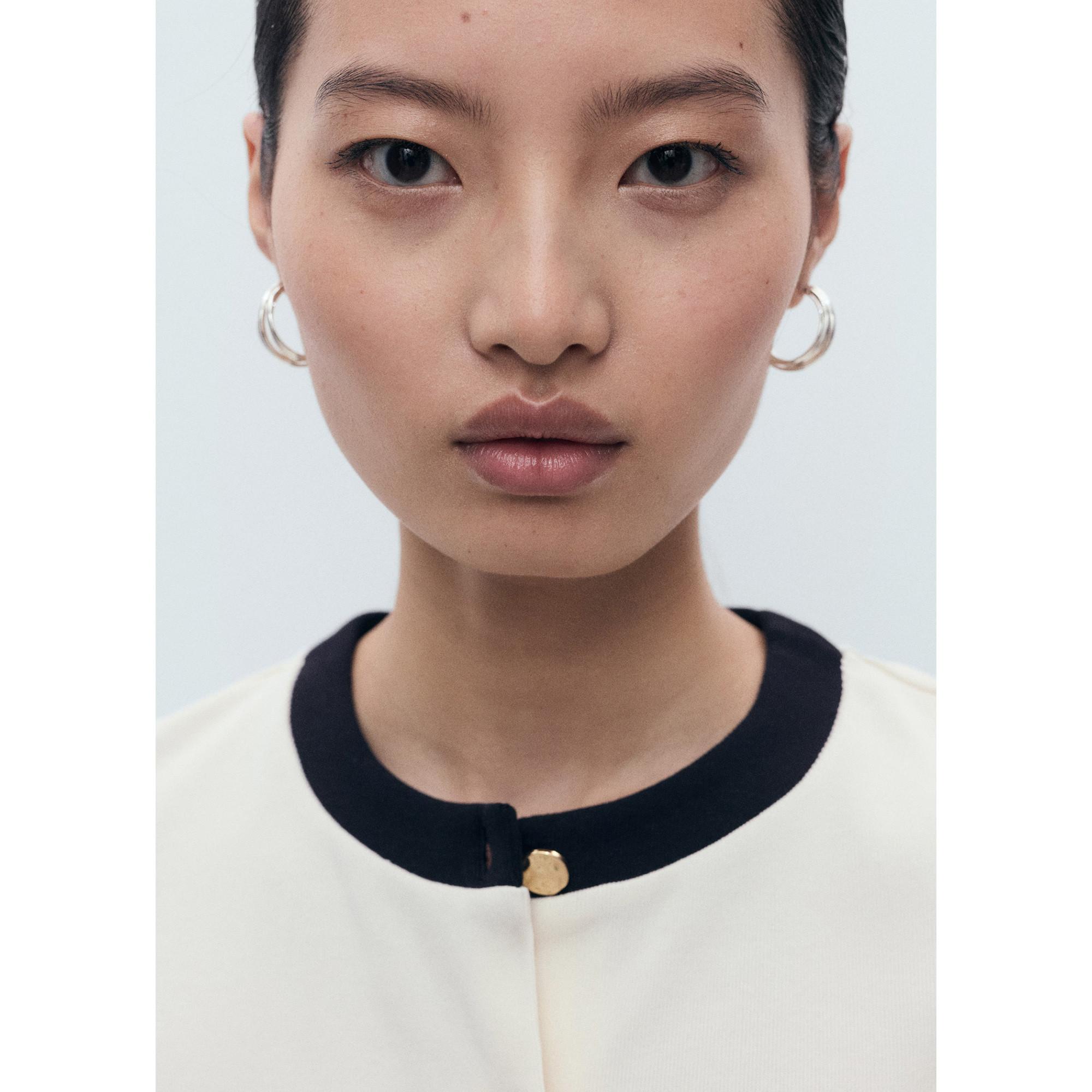 MANGO PERI Cardigan mit Kontrastbesatz  