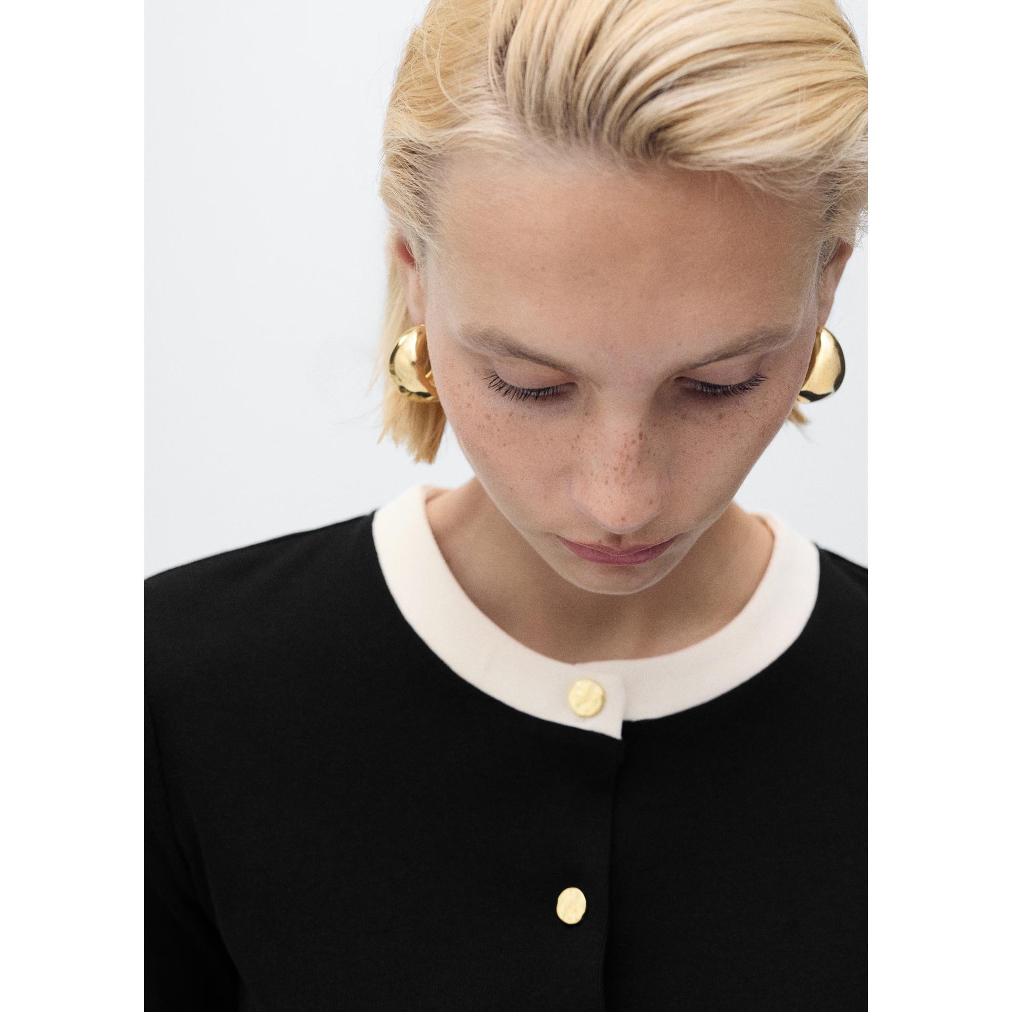 MANGO PERI Cardigan Kontrastbesatz  