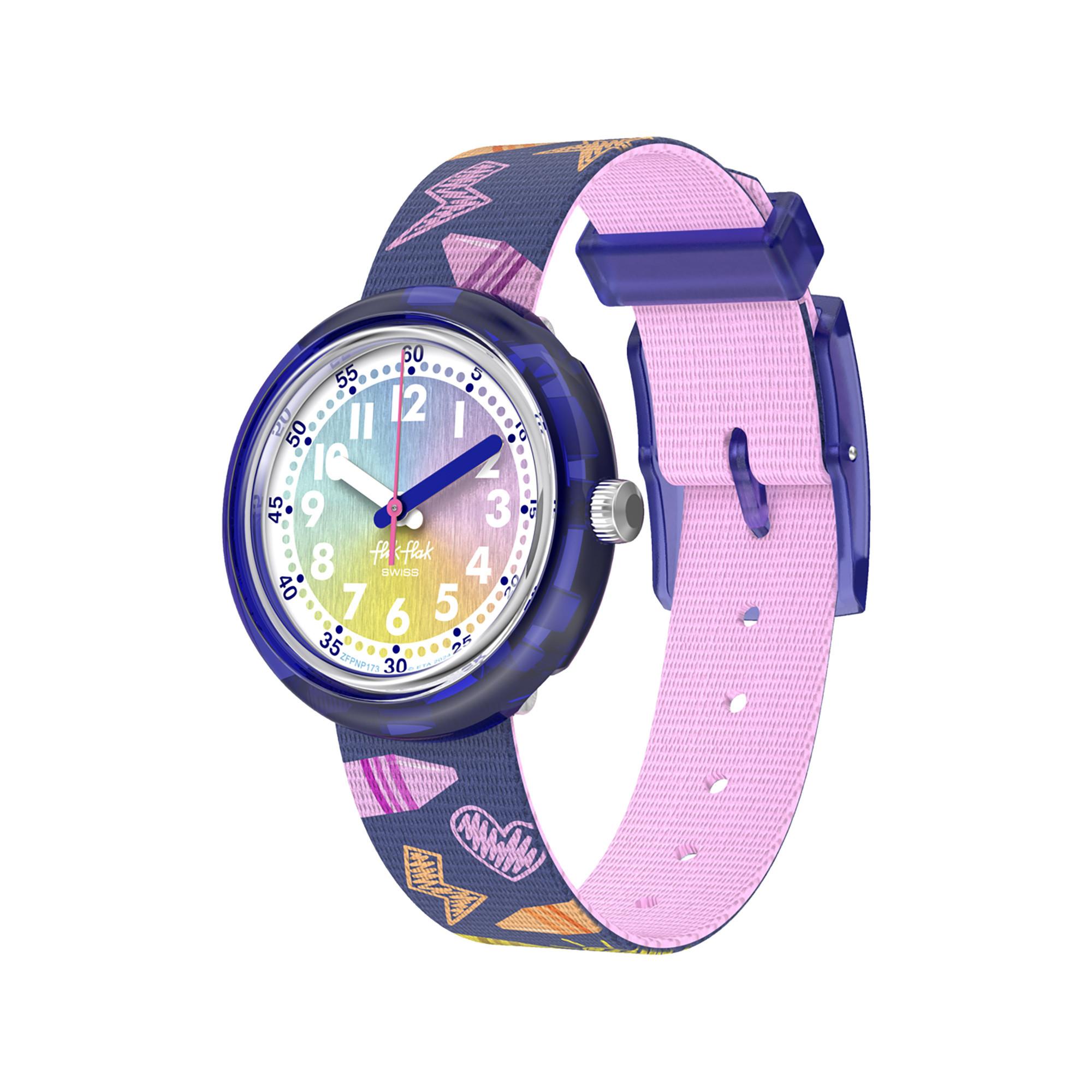 flik-flak RAINBOW CRAYONS Analoguhr 