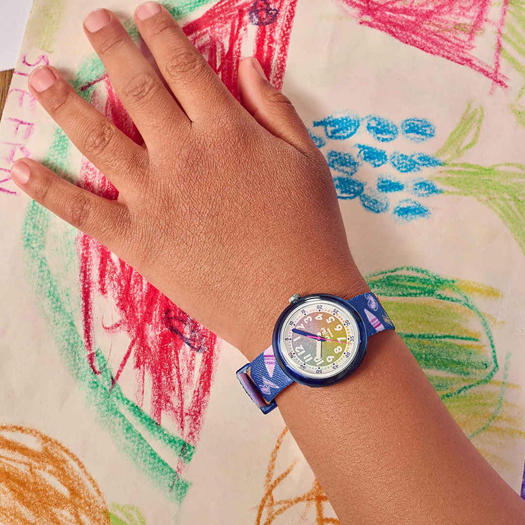 flik-flak RAINBOW CRAYONS Analoguhr 
