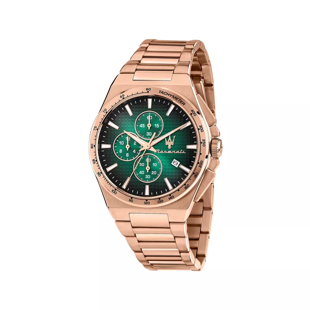Maserati - Chronograph Uhr, Velocita' Slim, 41mm, Bronze