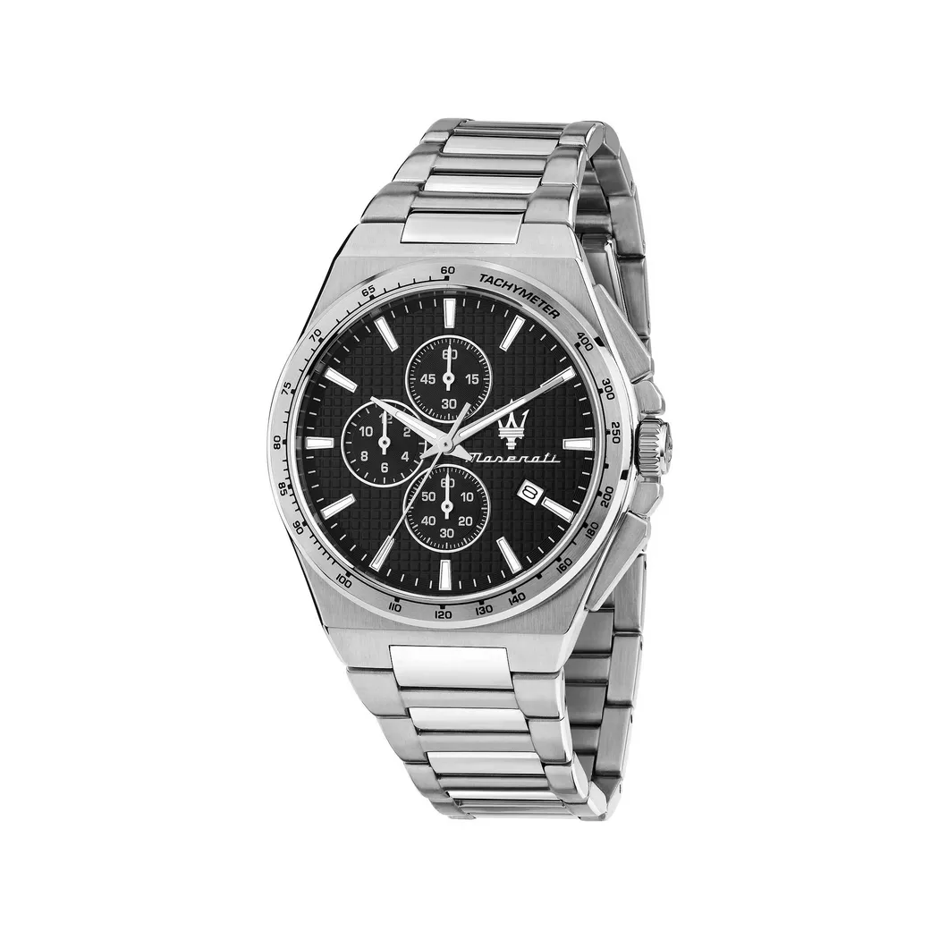 Maserati Velocità Slim Uhr Silber/Schwarz 41mm 2