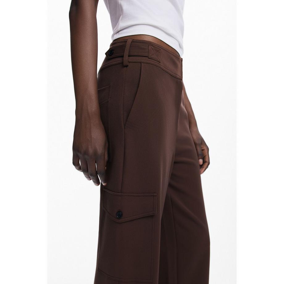 Desigual Pantalon Cargo Coupe Droite  