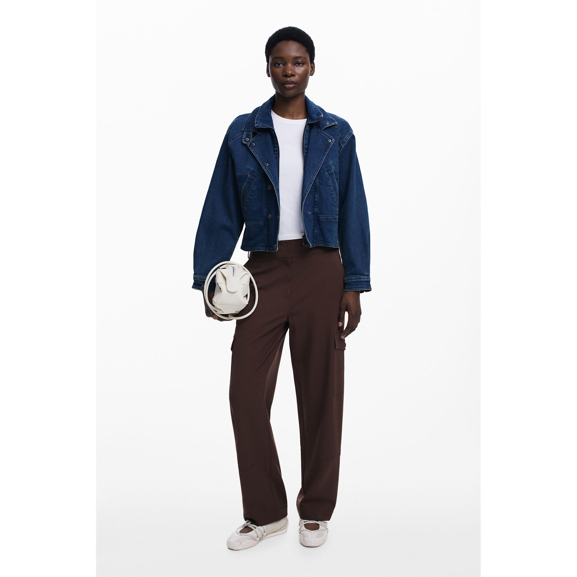 Desigual Pantaloni Cargo Taglio Dritto  