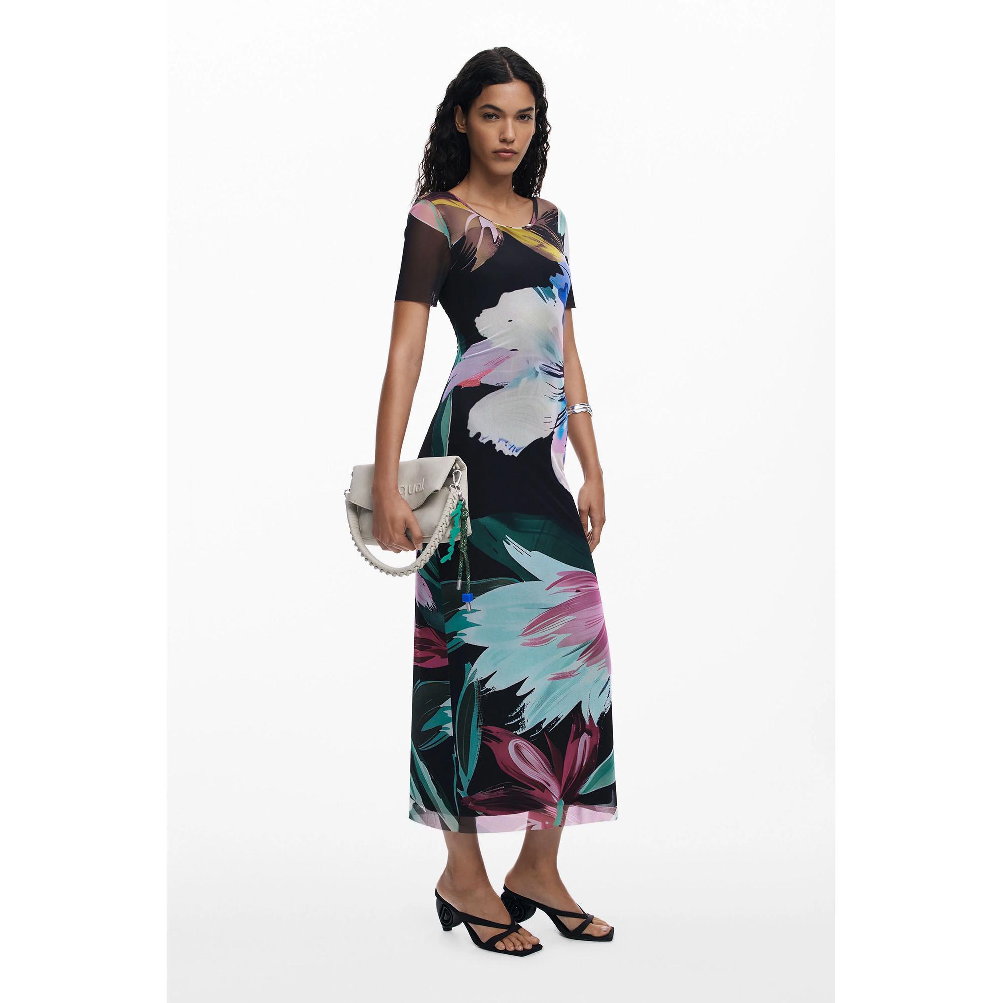 Desigual Vestito lungo stampa floreale  