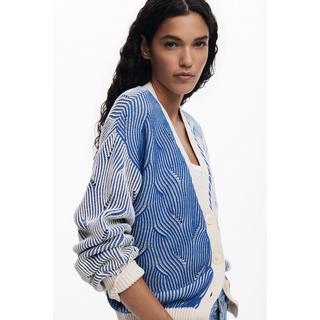 Desigual Cardigan Col V Motif  