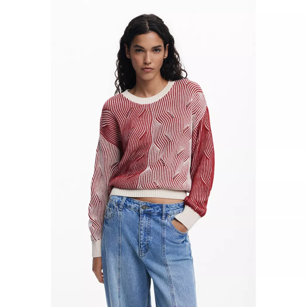 Desigual - Pullover, für Damen, Rose Größe XL
