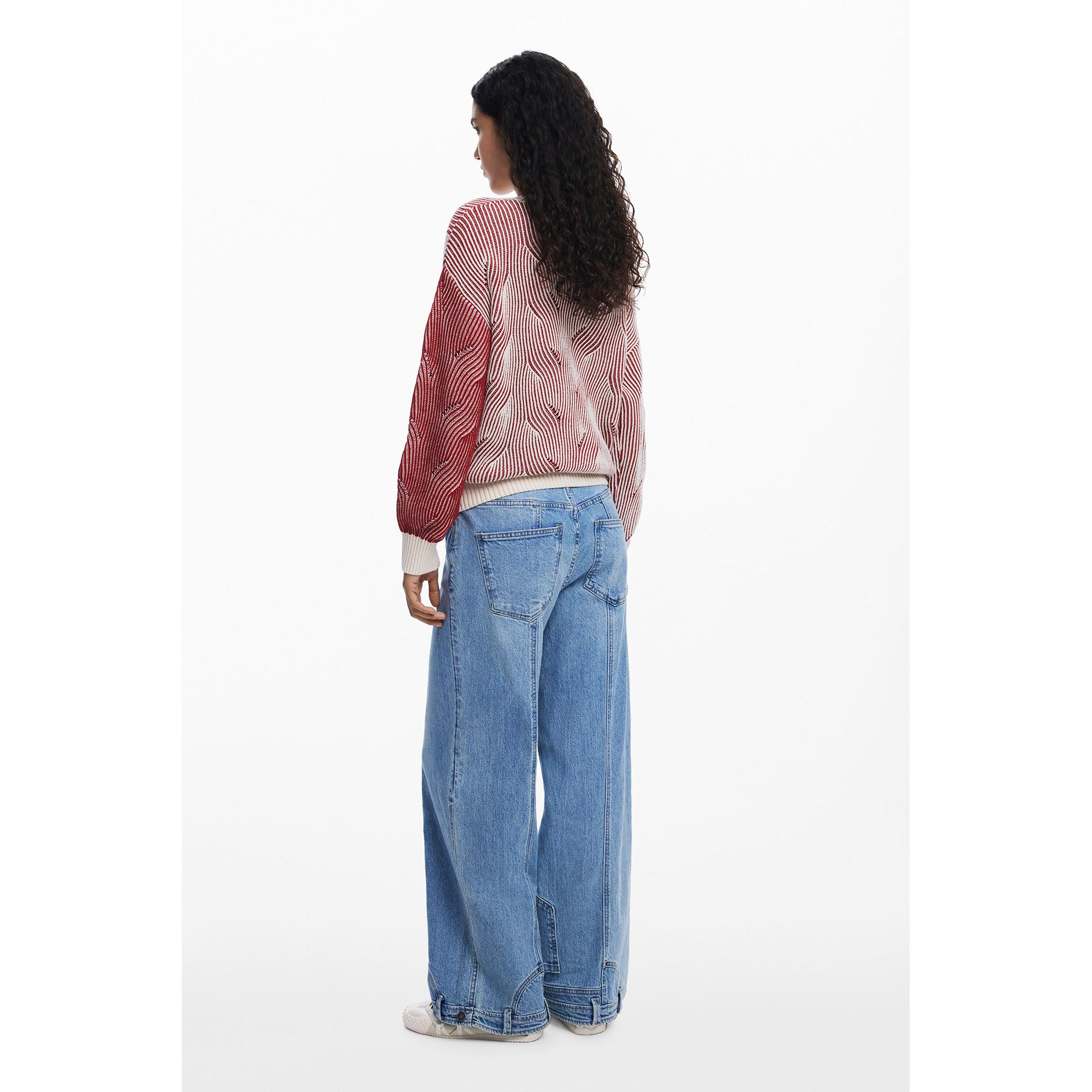 Desigual Gemusterter Strickpullover  