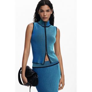 Desigual Gestreifter fliessender Midirock  