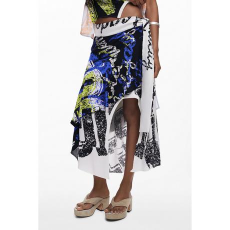Desigual Asymmetrischer bedruckter Rock  