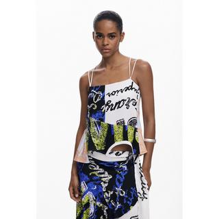 Desigual Asymmetrischer bedruckter Rock  