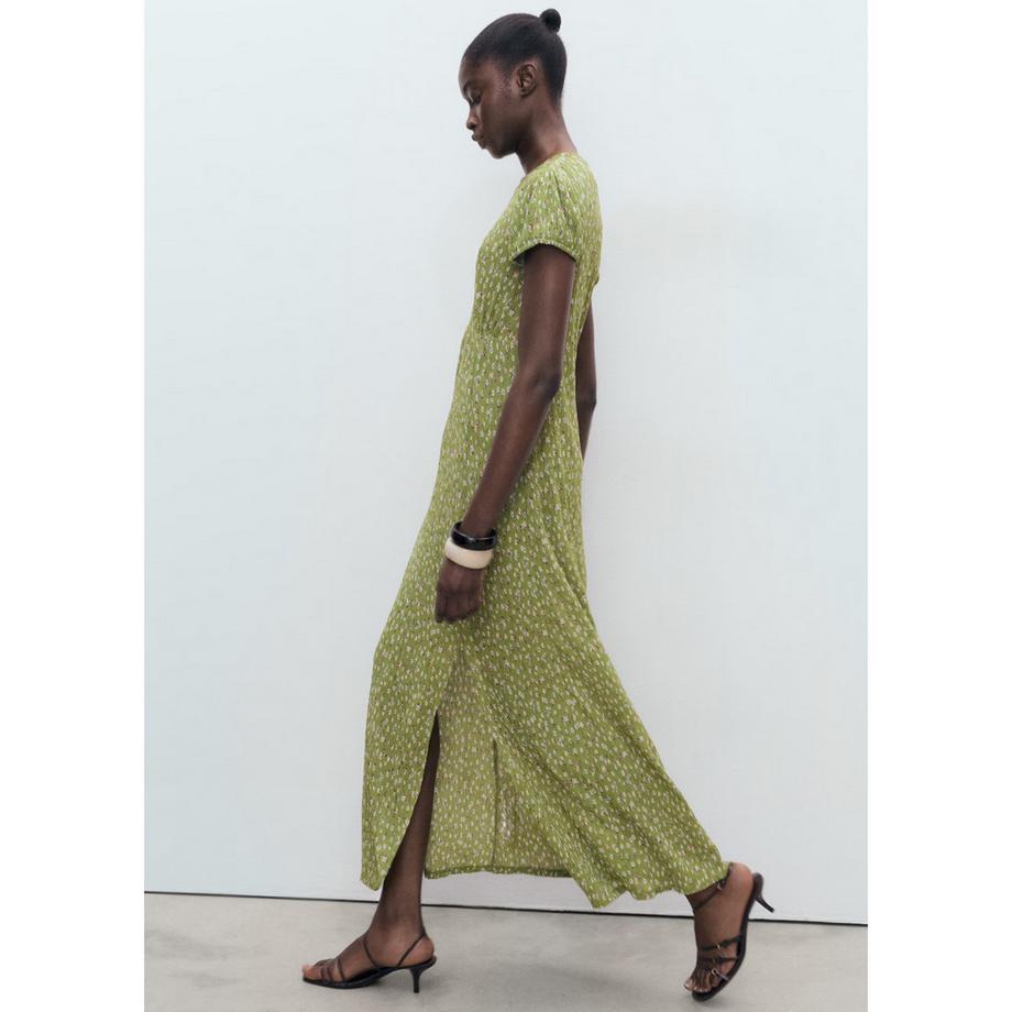 MANGO Pomelo Blumenmuster Maxikleid  