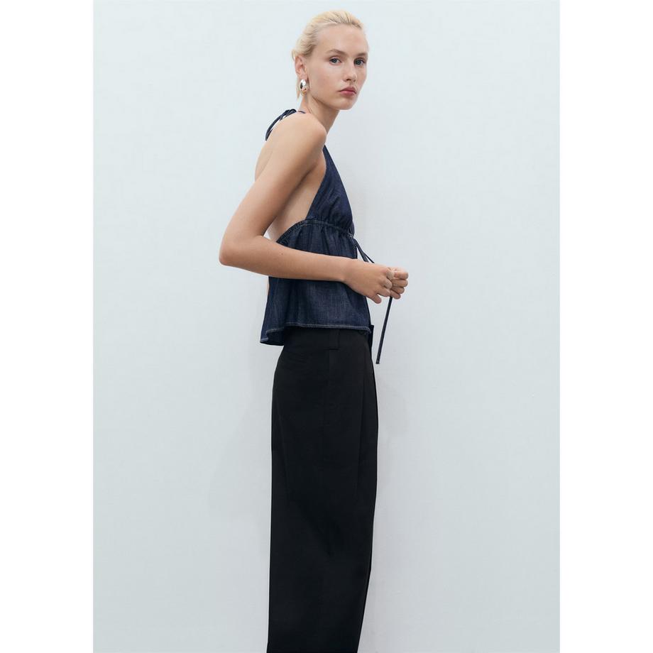 MANGO Mara Pantaloni Straight Fit  