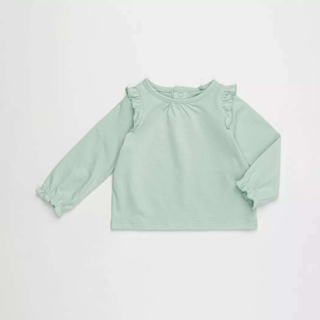 Manor Baby - T-Shirt, langarm, 98, Mint