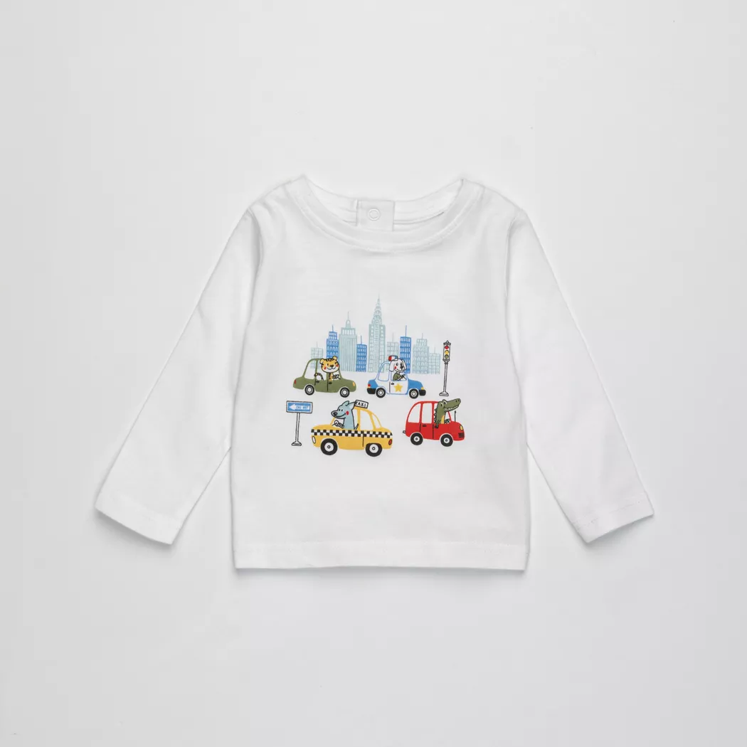 Manor Baby Long Sleeve T-Shirt White 98 3