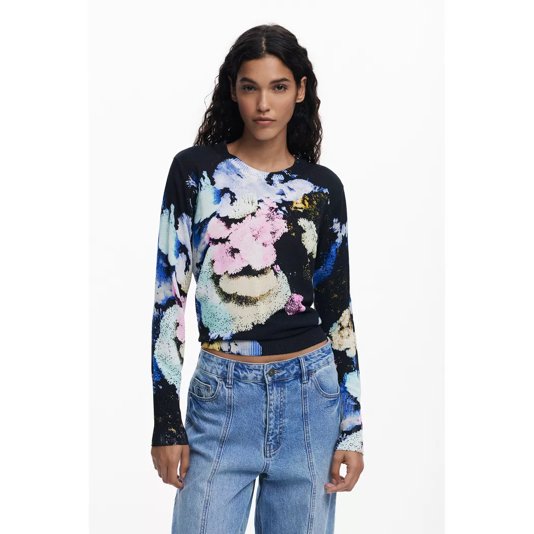Desigual Veste en maille à double fermeture éclair BLUE XS female 3