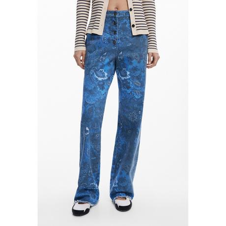 Desigual Paisley Print Straight Fit Hose  