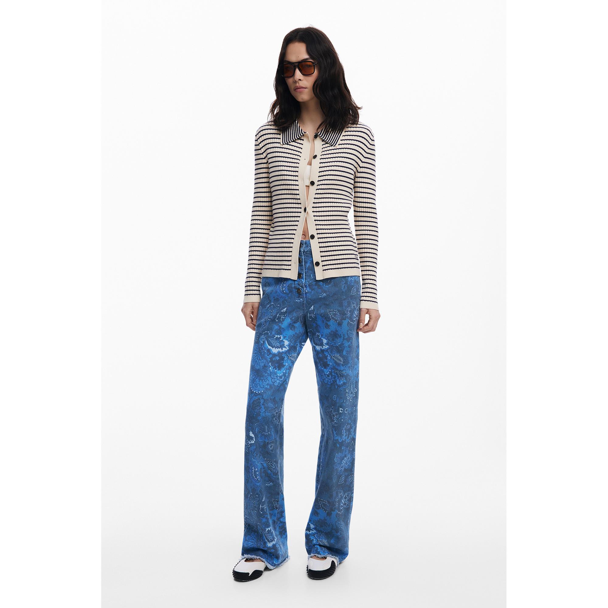 Desigual Paisley Print Straight Fit Hose  