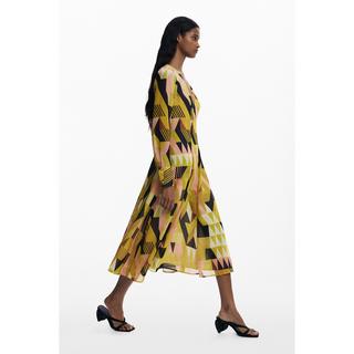 Desigual Abito Midi Stampa Geometrica  