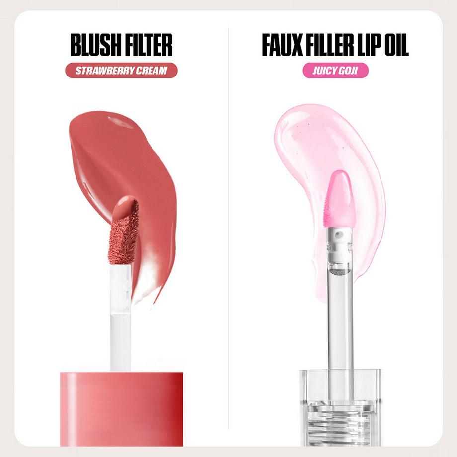 Huda Beauty  Cheek & Lip Duo Berries and Cream - Coffret Maquillage 