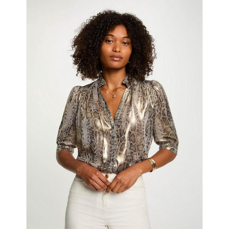 MORGAN Animal Print Bluse  