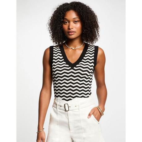 MORGAN Maglione senza maniche scollo a V  