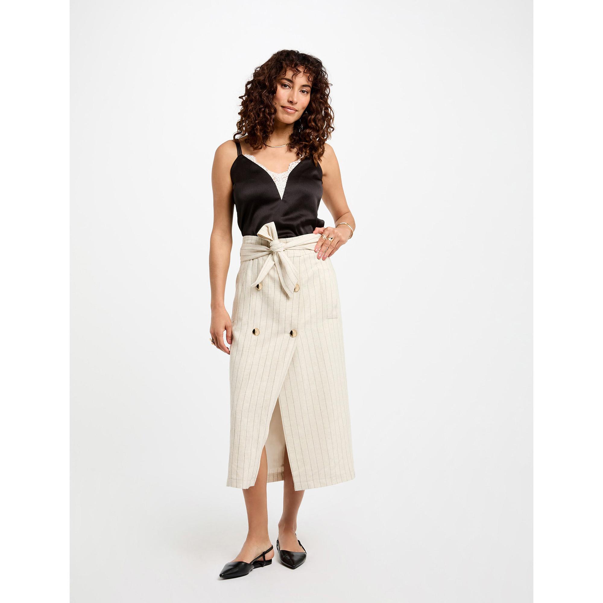 MORGAN Top Cami Raso Bordo Pizzo  