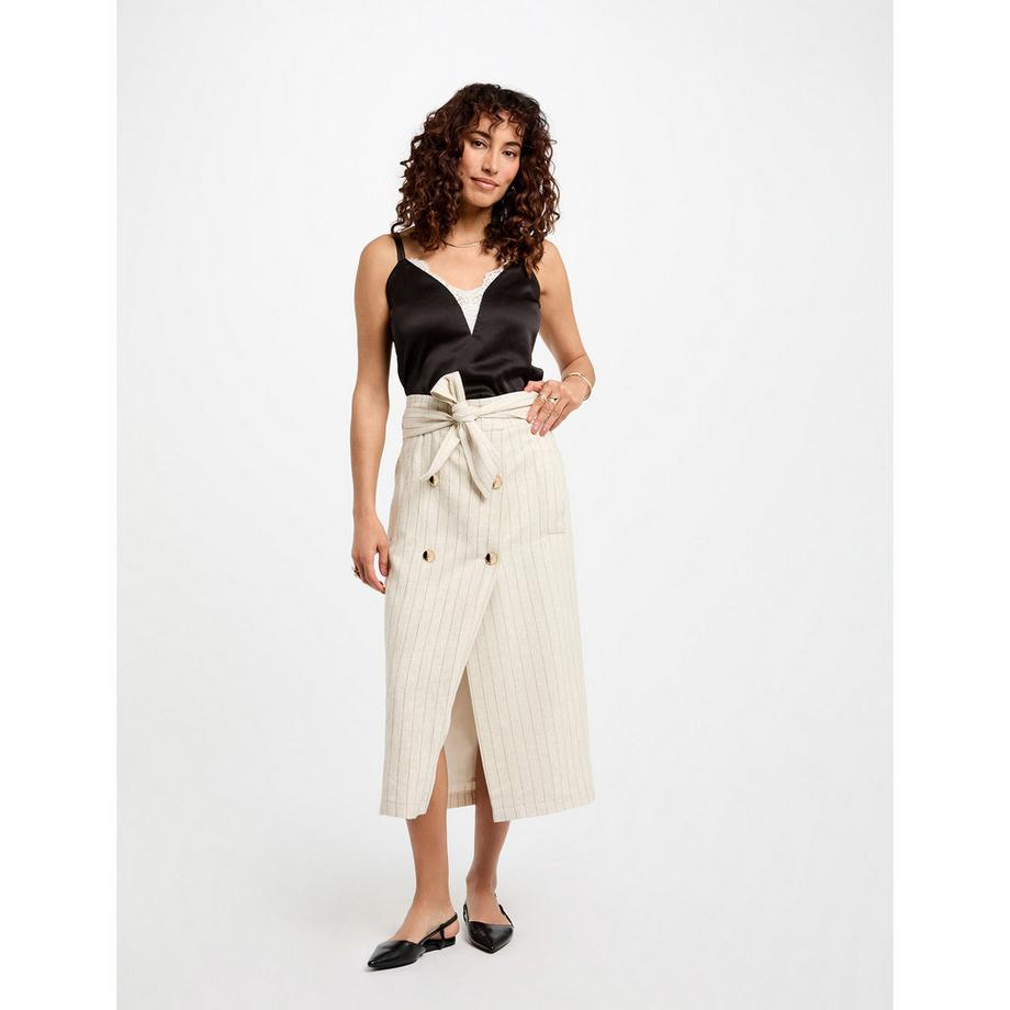 MORGAN Satin Spitzenbesatz Cami Top  