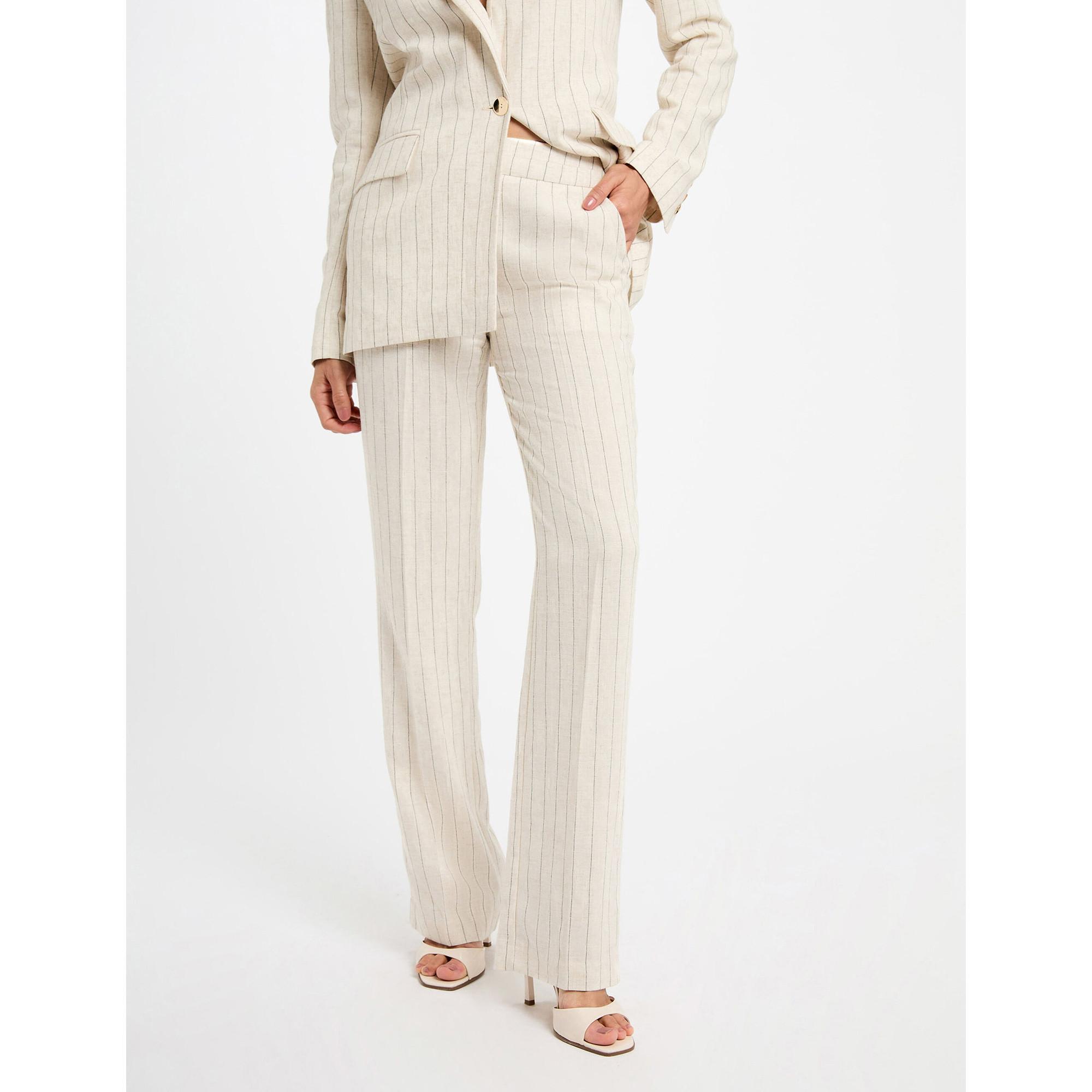 MORGAN Nadelstreifen Hose mit geradem Bein  