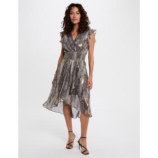 MORGAN Robe Schlangenprint High-Low  