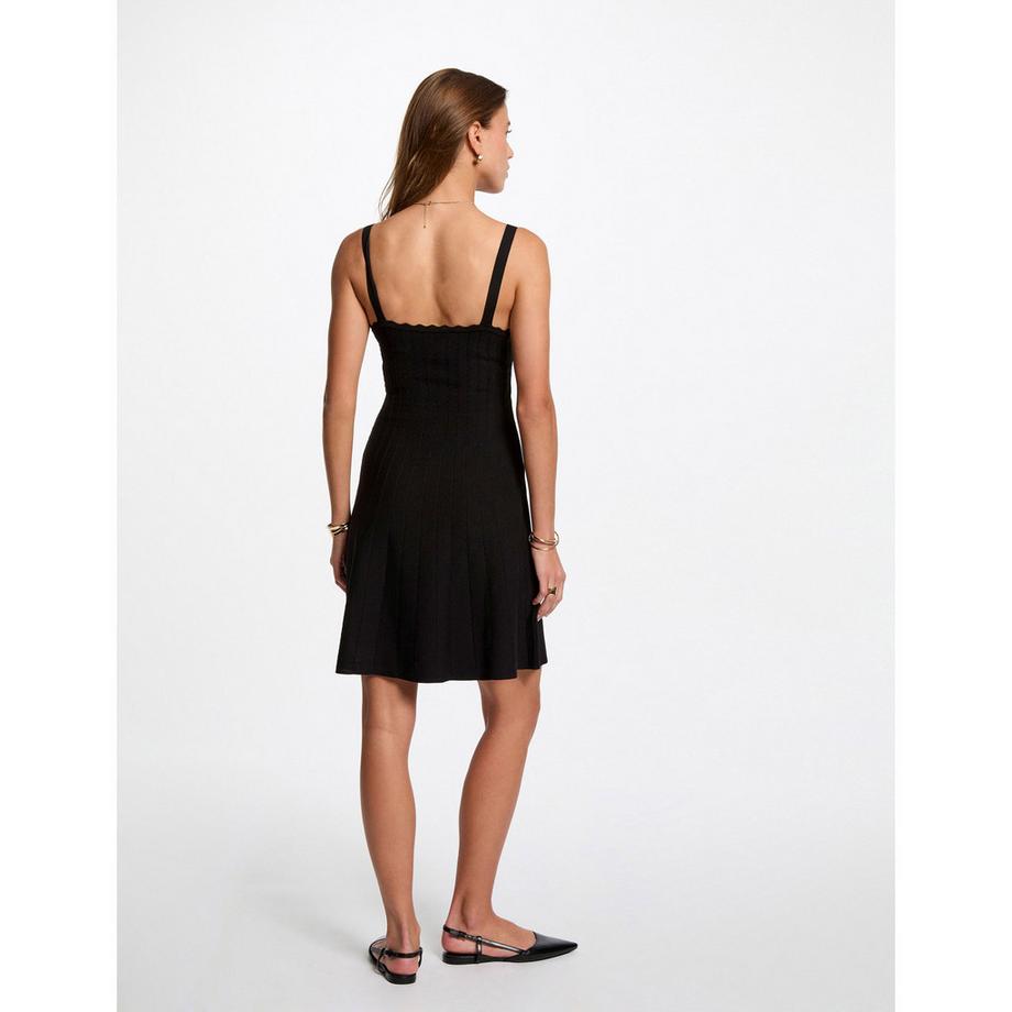 MORGAN Minikleid mit Wellenkante  