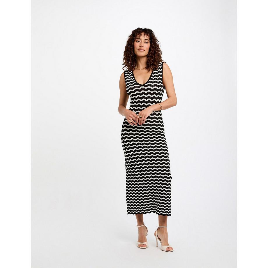 MORGAN Robe en maille sans manches Midi  
