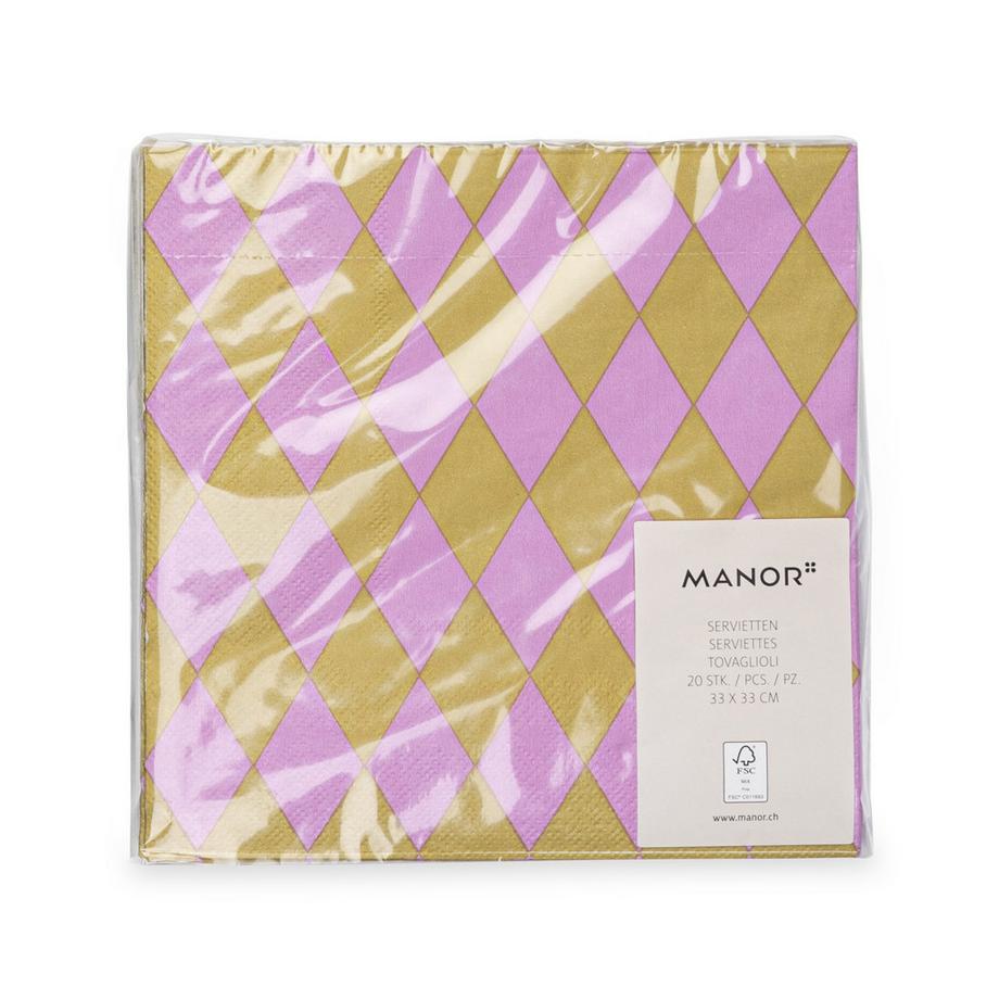 Serviettes en papier, 20 pièces