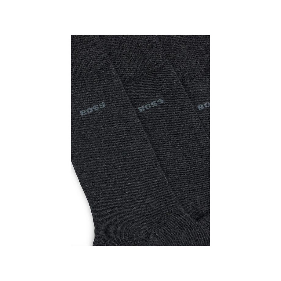 BOSS Lot de 3 paires de chaussettes hauteur mollet  
