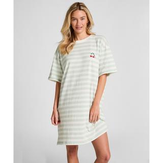 Hunkemöller Gestreiftes Kurzarm Nachthemd  