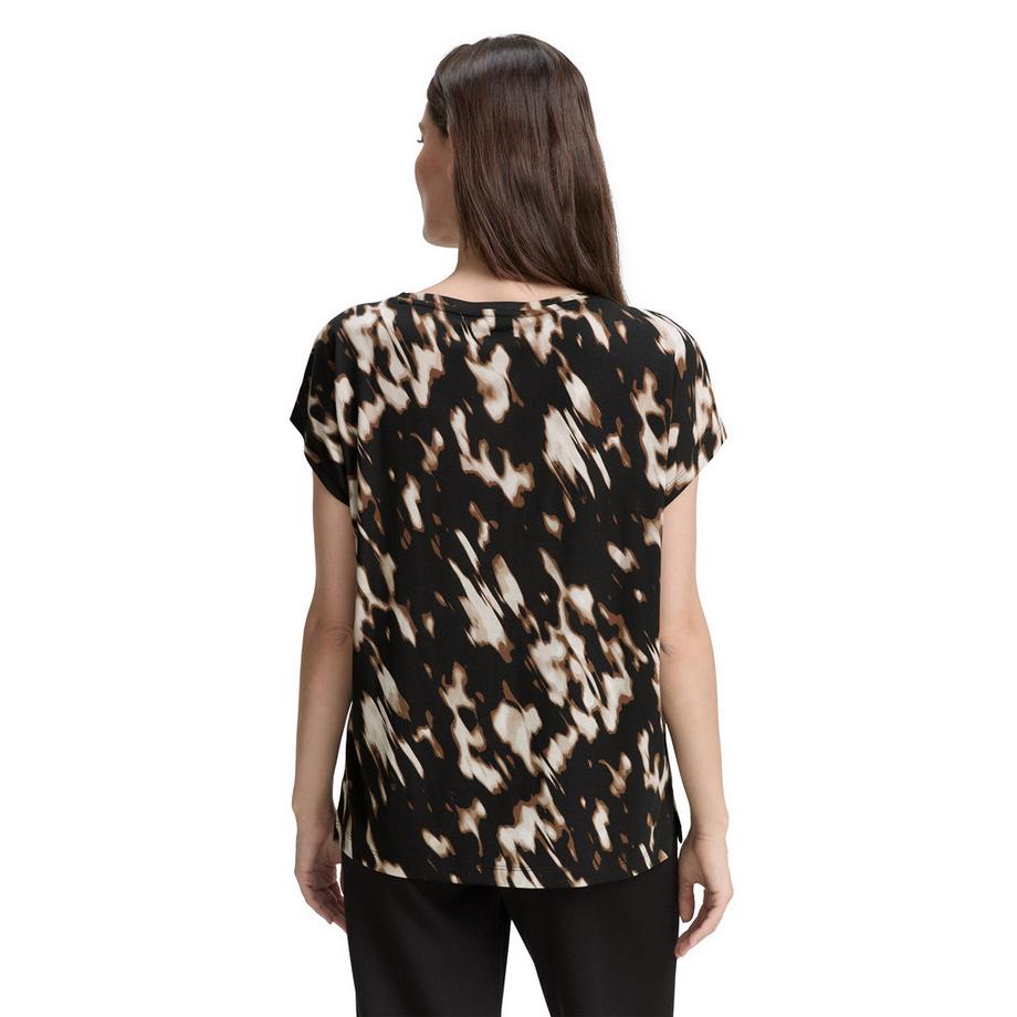 TOM TAILOR T-Shirt Abstraktes Muster Regular Fit  