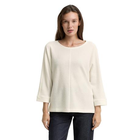 TOM TAILOR Strukturierter Rundhals 3/4 Arm Pullover  