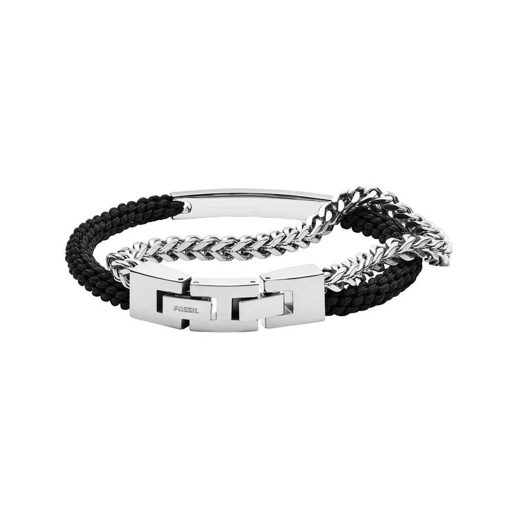 Fossil - Armband, Drew, 19.5CM, Silberfarben