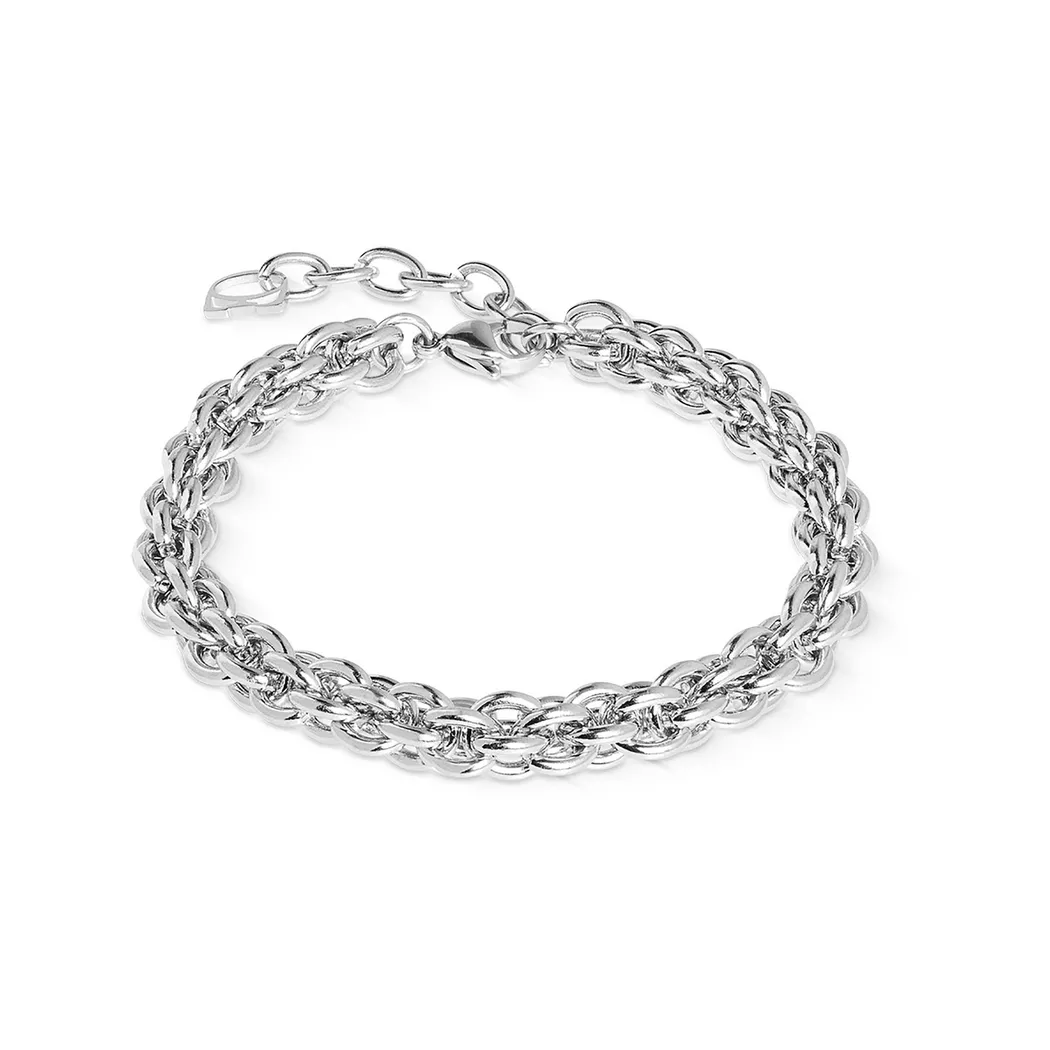 COEUR DE LION - Armband, 18cm, Silberfarben