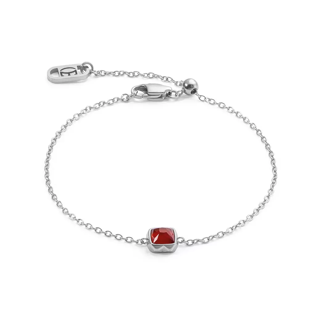 COEUR DE LION - Armband, 18cm, Silberfarben