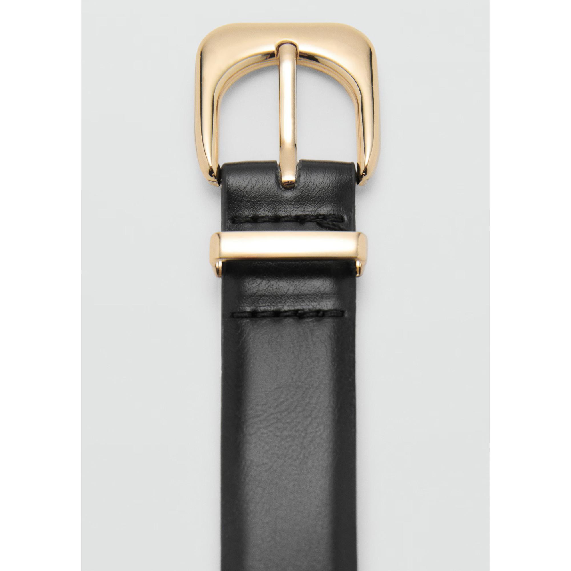 MANGO Maxima Cintura Classica con Fibbia ad Ardiglione  