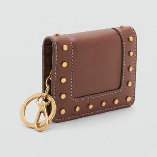 MANGO Serrat Portemonnaie à Clous avec Porte-clés  