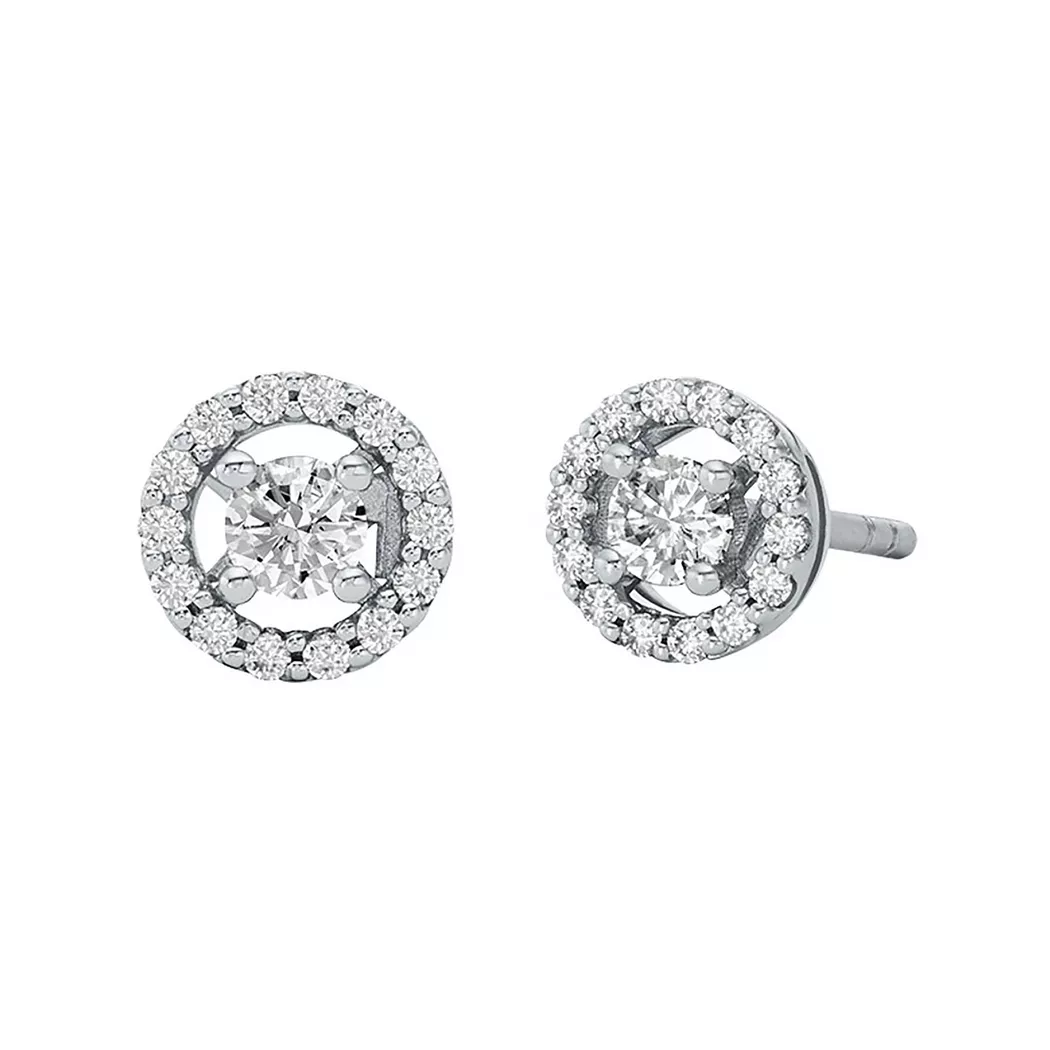 Paar Ohrstecker MICHAEL KORS "Schmuck Geschenk Silber 925 Ohrringe PREMIUM", silber (silberfarben, kristallweiß, kristallweiß), Ohrringe, Damen, 12mm, Silber 925 (Sterlingsilber), mit Zirkonia (synth.) 4