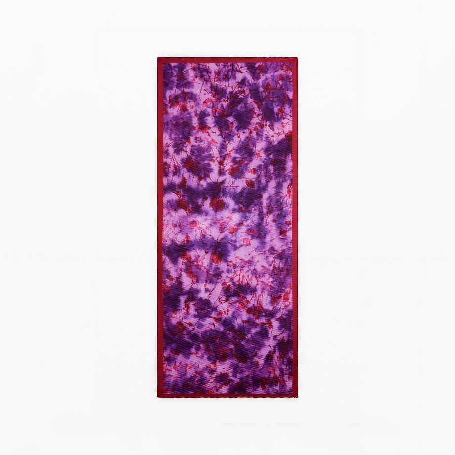Desigual Plissierter Foulard mit Blumenmuster  