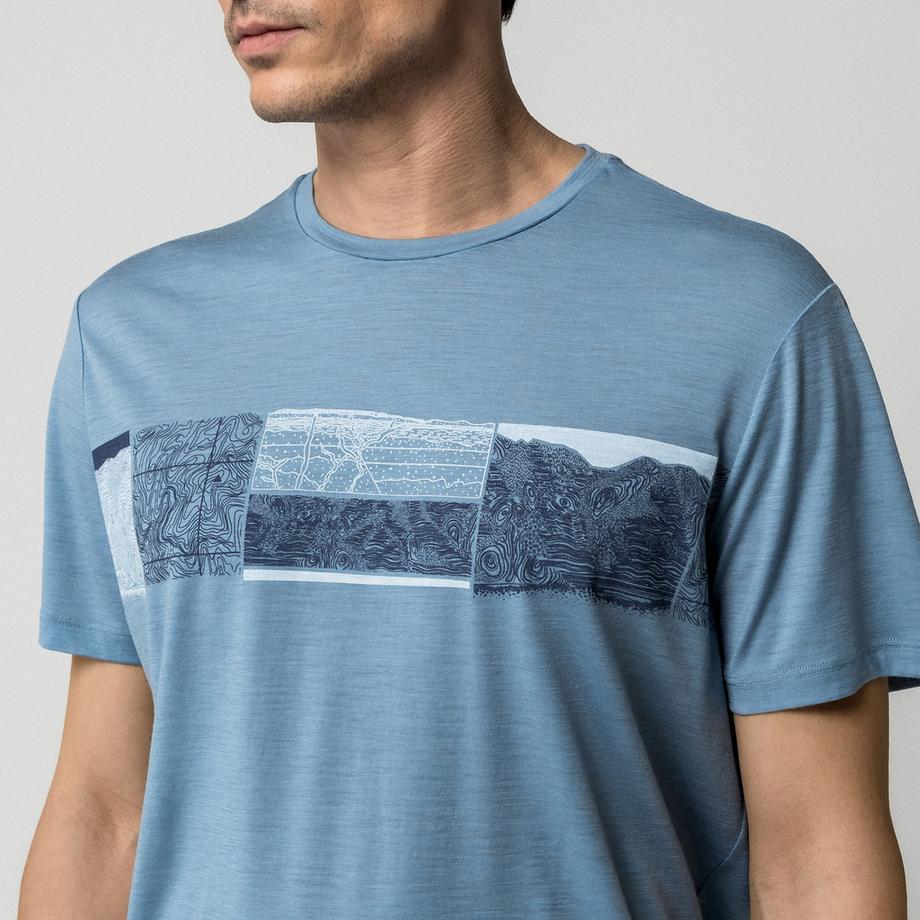 Icebreaker M Mer 150 Tech Lite SS Tee Elev Line T-shirt 