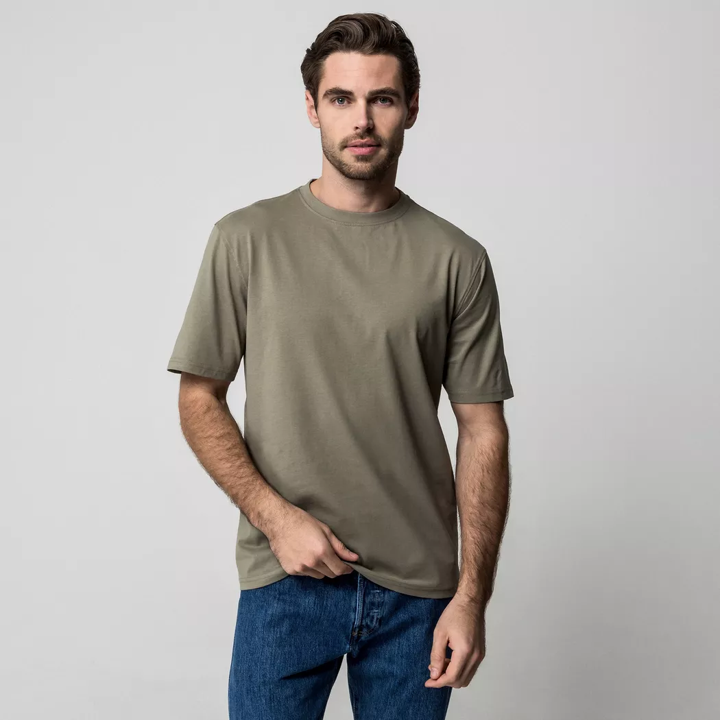 Manor Man - Pyjama Oberteil, für Herren, Militärgrün, Größe M