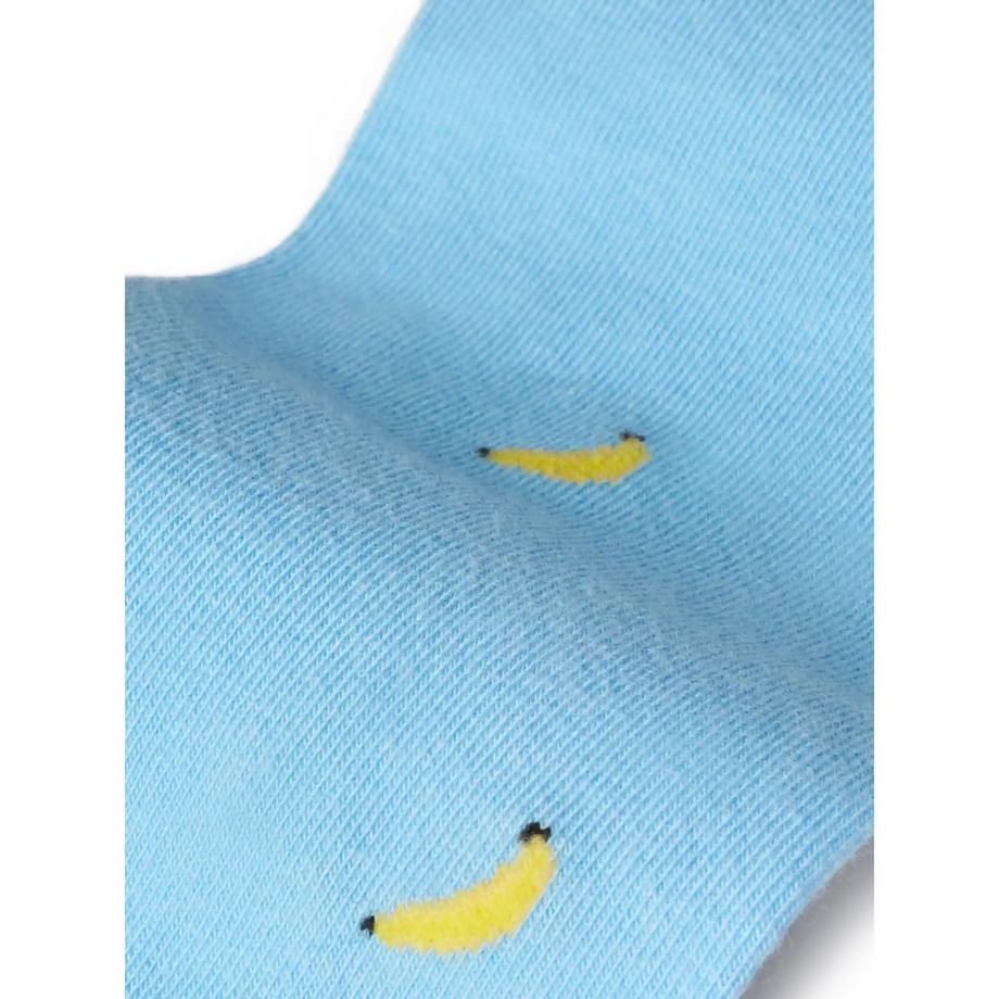 von Jungfeld Chaussettes hauteur mollet motif banane  