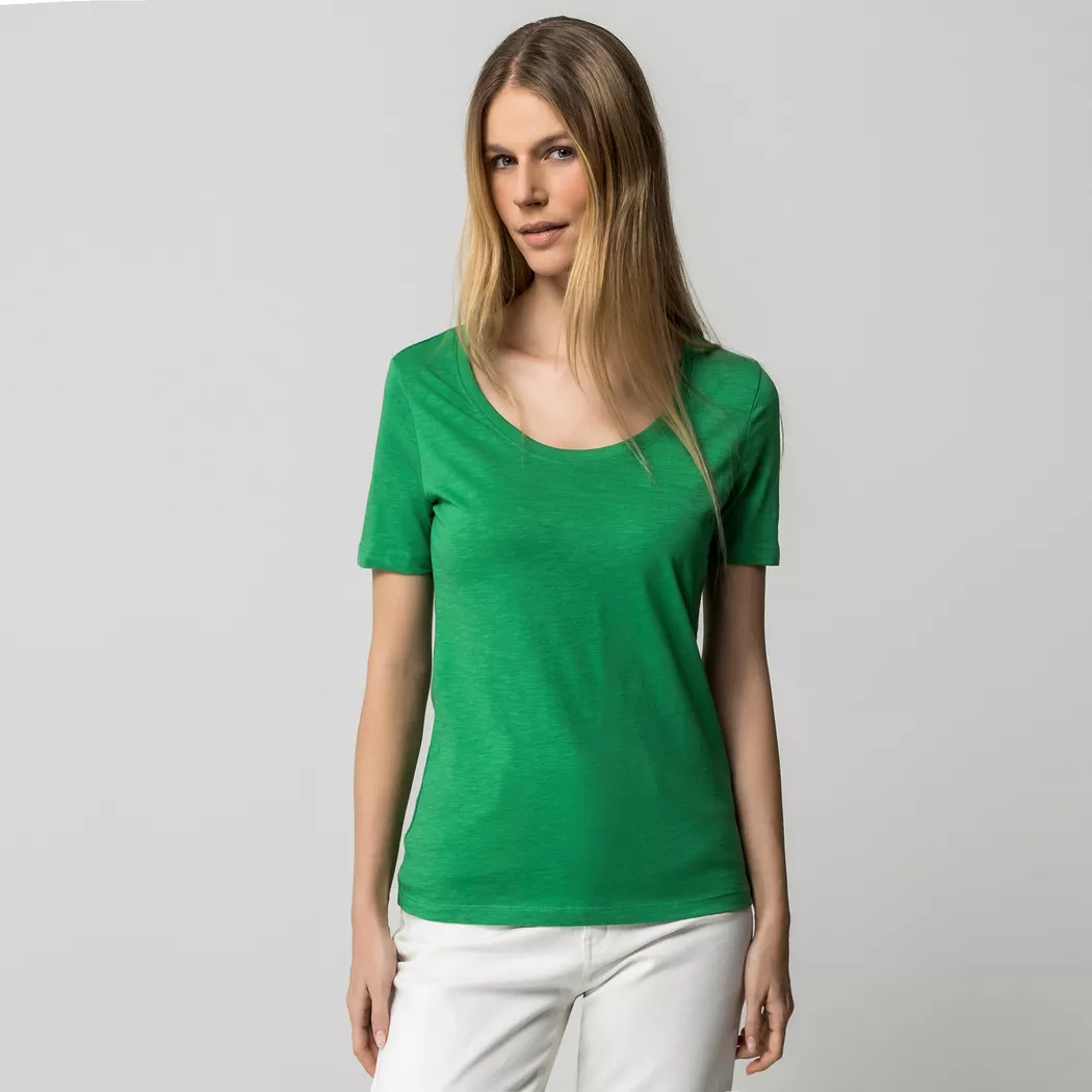 Manor Woman - T-Shirt, für Damen, Grün, Größe XL 2