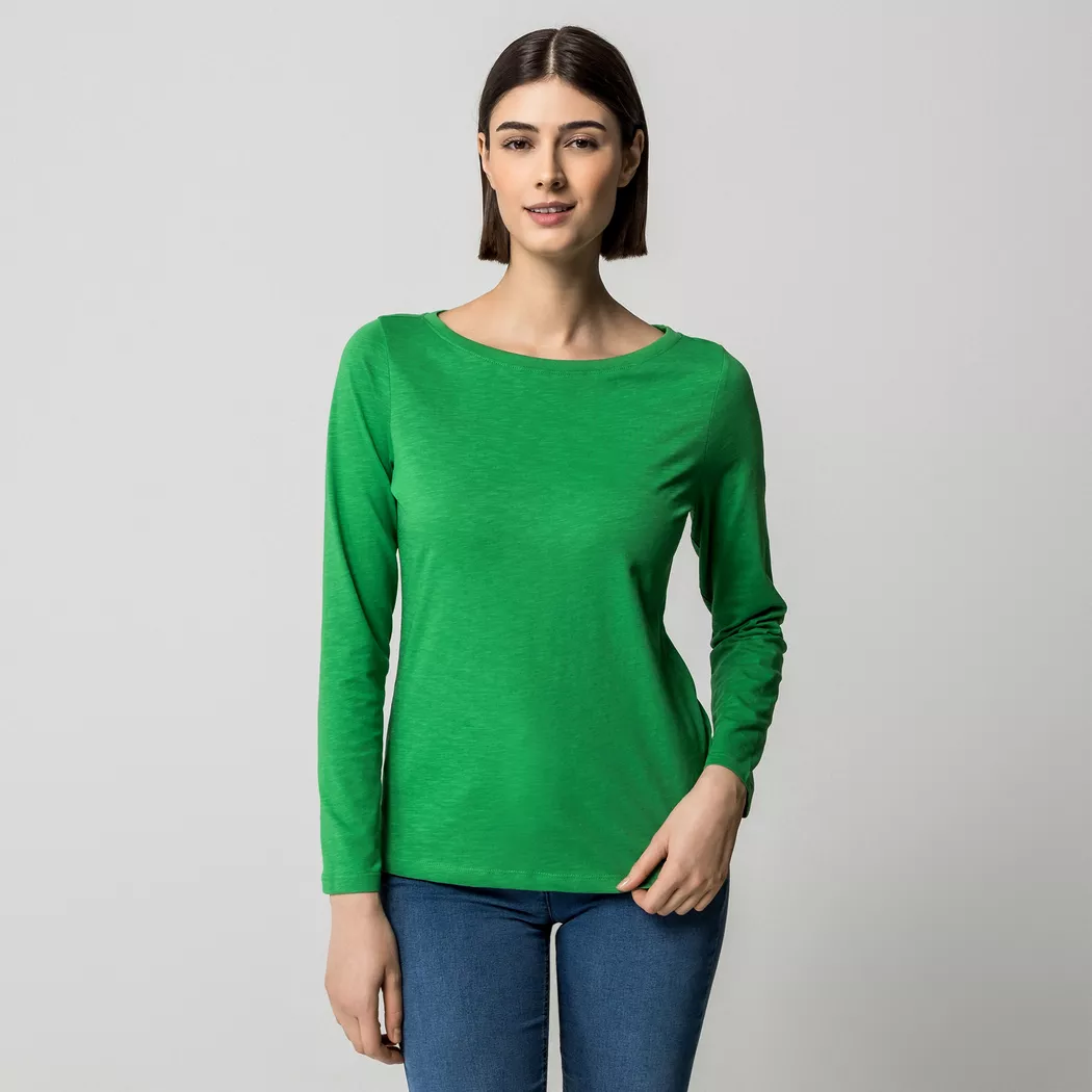 Manor Woman - T-Shirt, für Damen, Grün, Größe XL