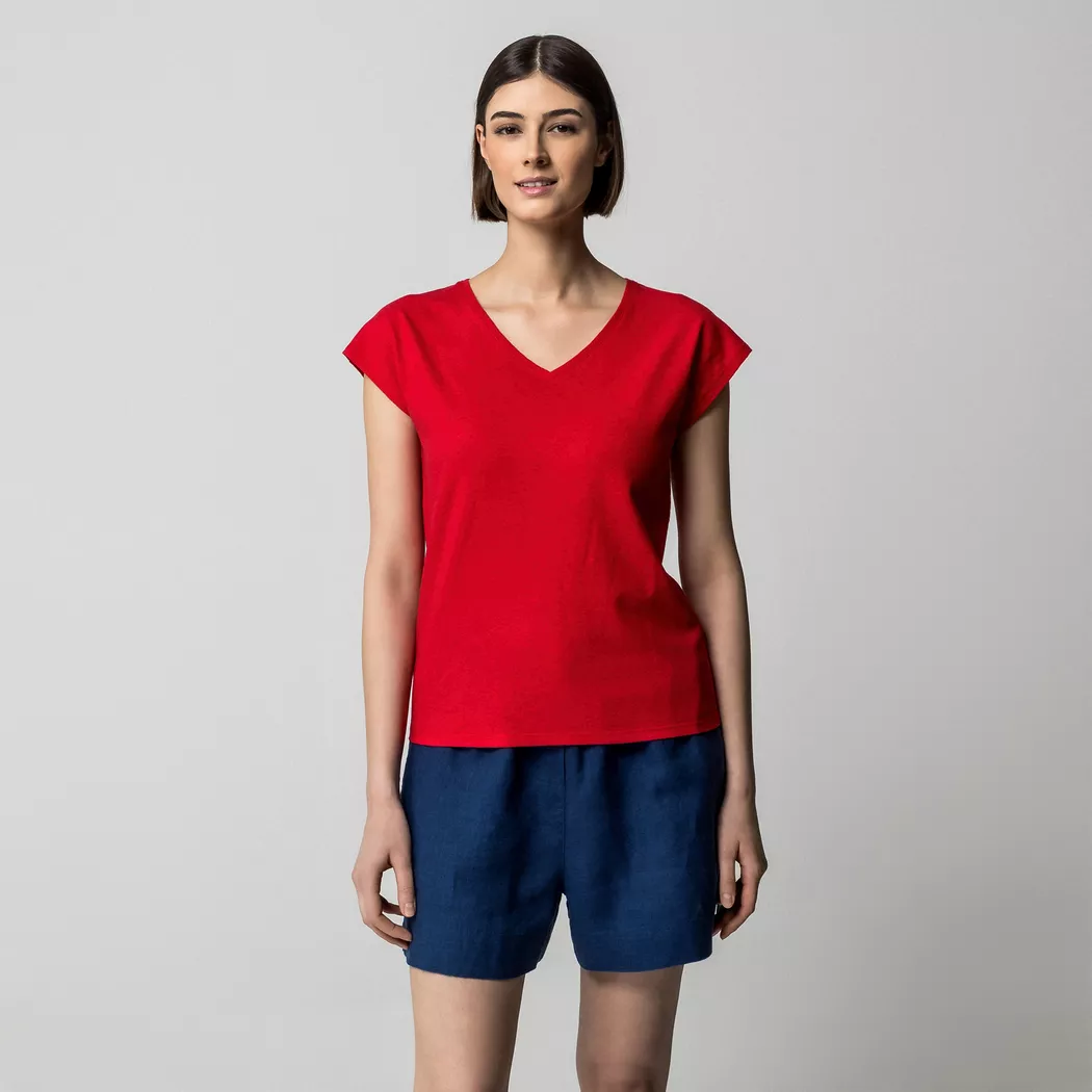 Manor Woman - T-Shirt, für Damen, Erdbeere, Größe XL